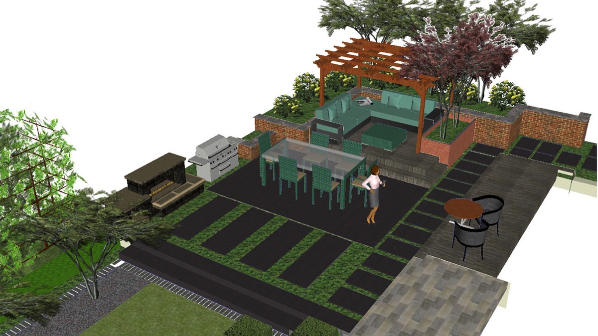 Backyard - 3D View