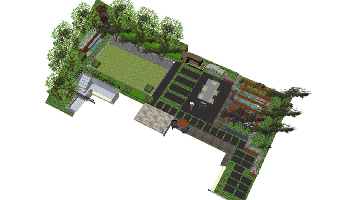 Backyard - 3D View