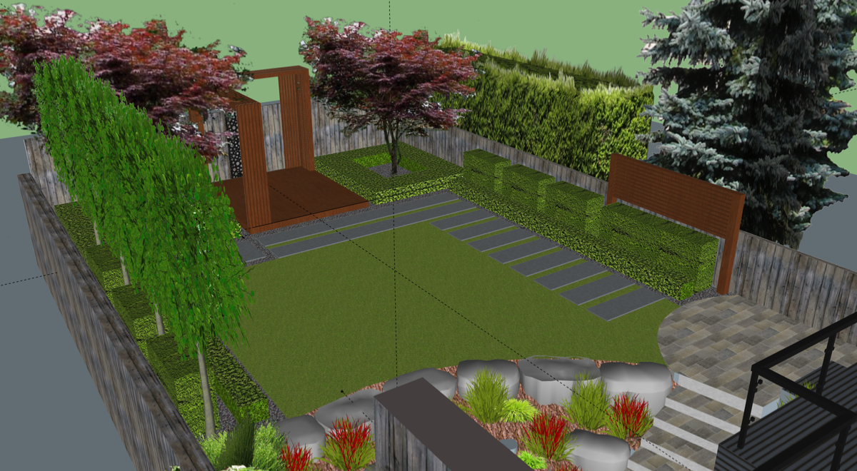 Backyard - 3D View