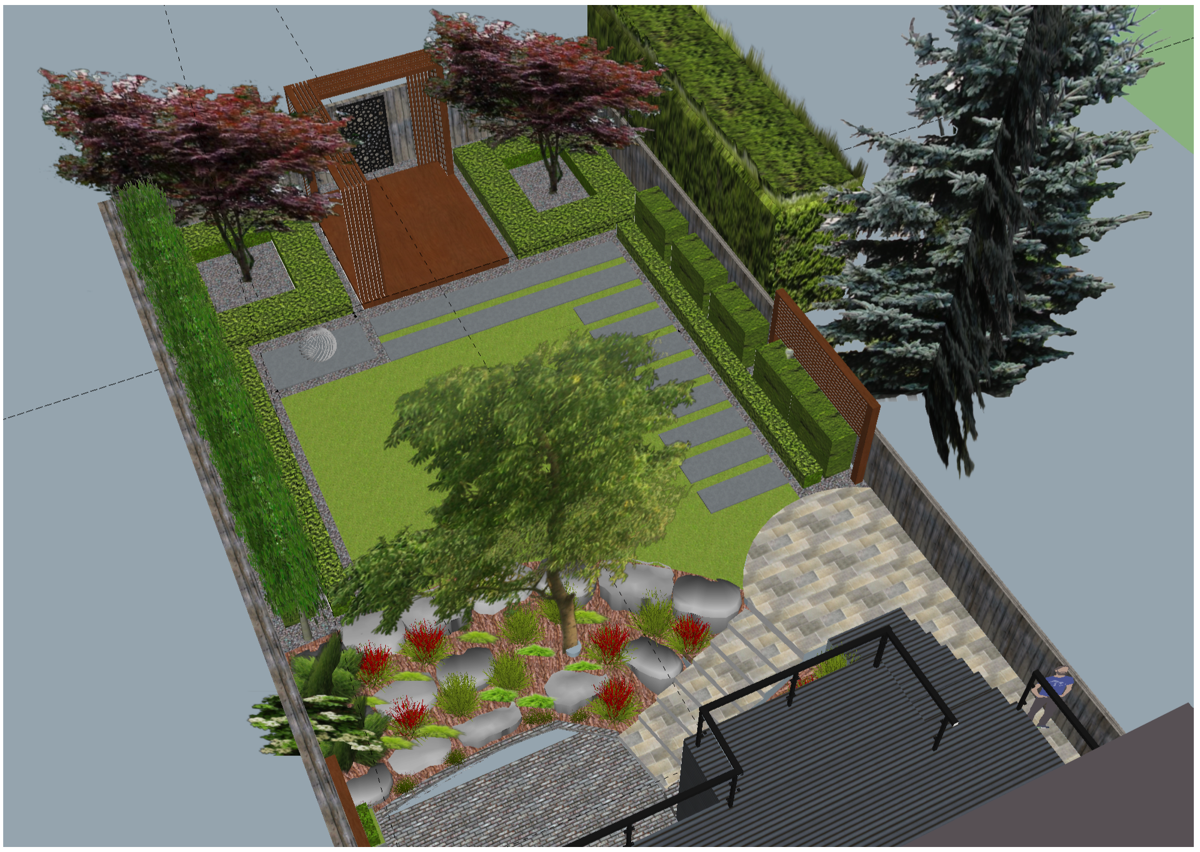 Backyard - 3D View