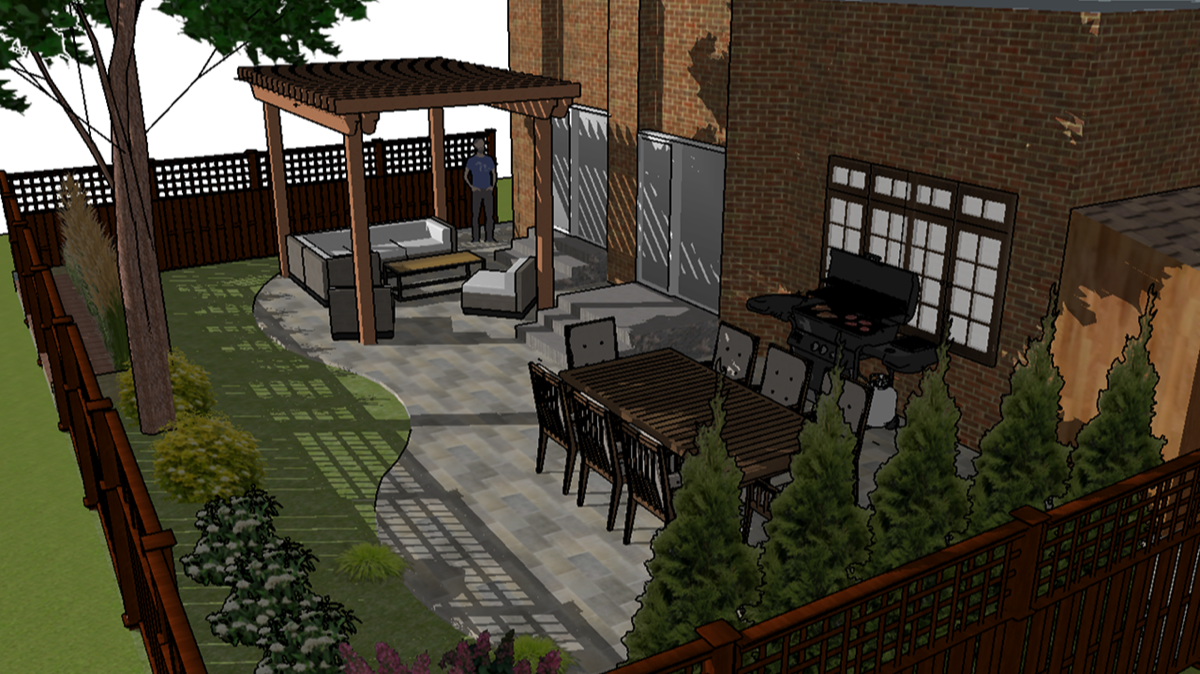 Backyard - 3D View