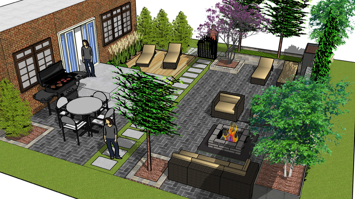 Backyard - 3D View