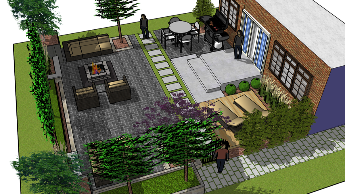 Backyard - 3D View