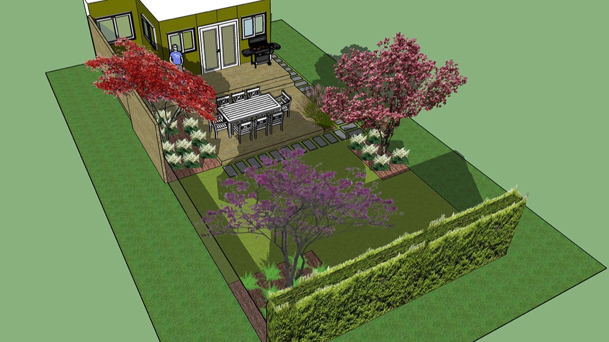 Backyard - 3D View