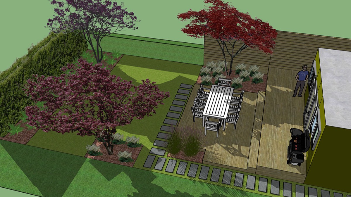 Backyard - 3D View